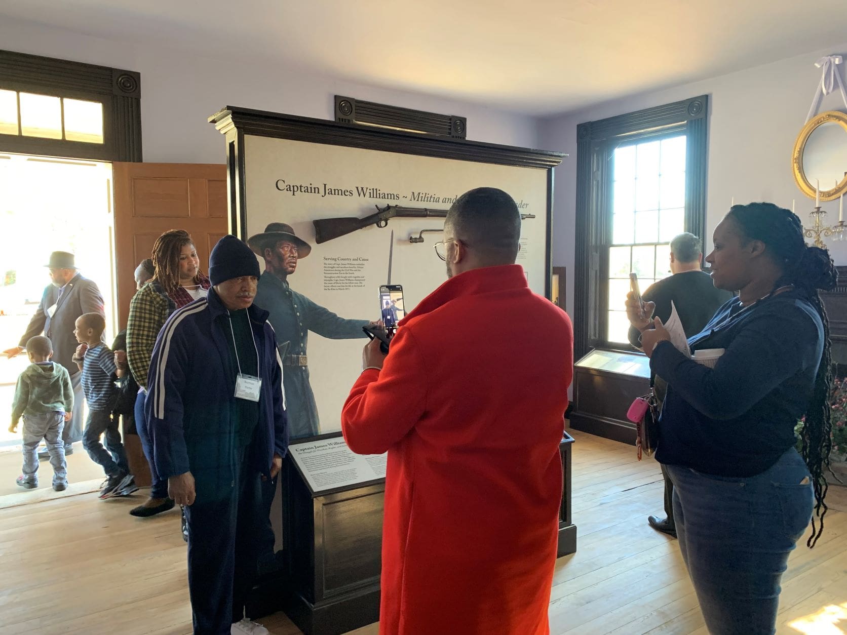 James Williams' Family at Historic Brattonsville's Exhibit Opening