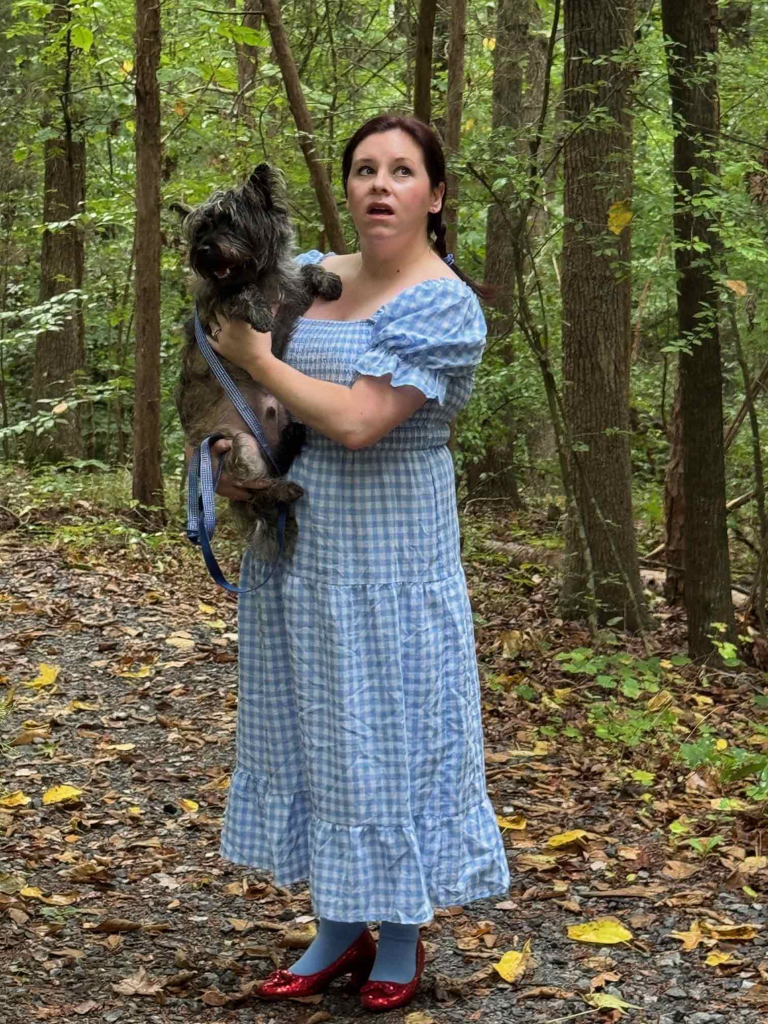 Dorothy on Nature Trail for Wizard of Oz Science Saturday