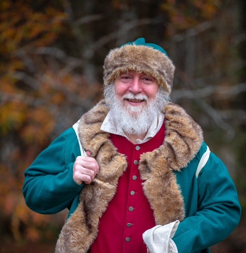 Father Christmas at our annual Christmas Candlelight Tours