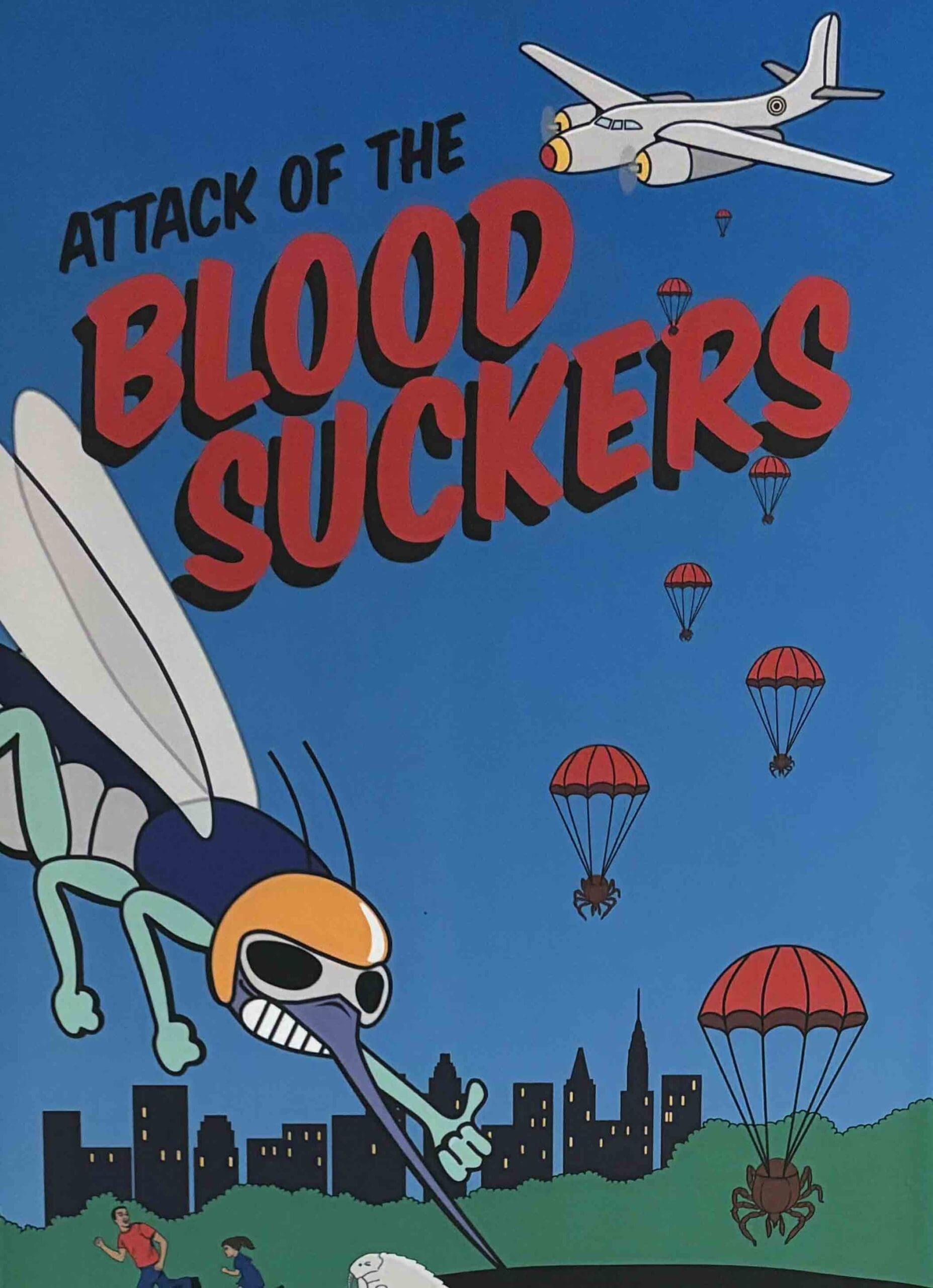 Attack of the Bloodsuckers Exhibit Title Wall